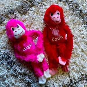 Personalized Valentines monkey